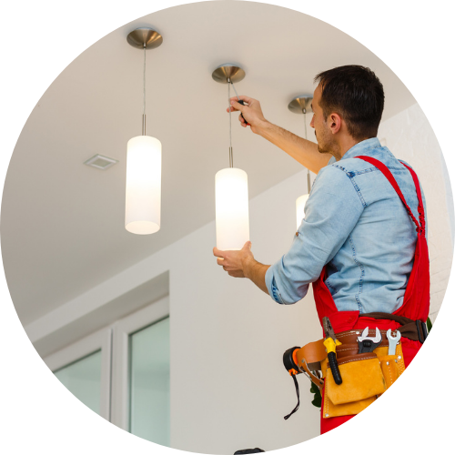Updating light coverings - Electrician & Styling
